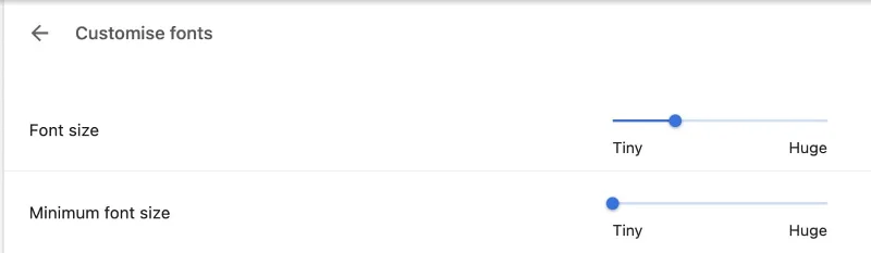 Cum să schimbați fontul în Google Chrome