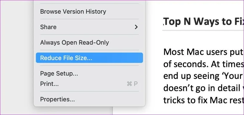 Oito principais maneiras de consertar o Microsoft Word que não salva no Mac