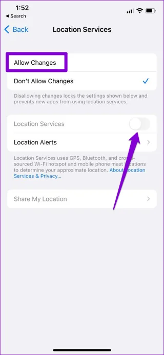 Las 11 mejores formas de arreglar los servicios de ubicación que no funcionan en iPhone
