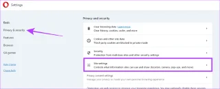 Come consentire o bloccare popup e reindirizzamenti su Opera