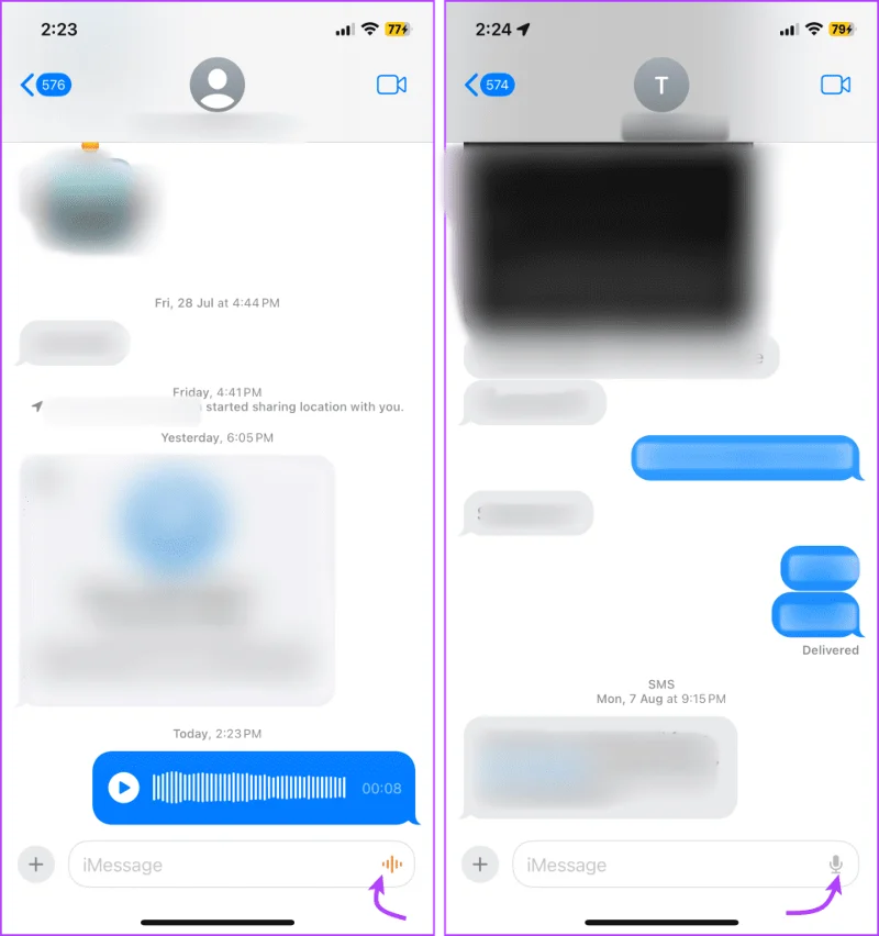 Een spraakbericht verzenden op de iPhone (iOS 17 bijgewerkt)