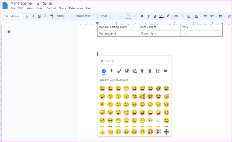 7 modi migliori per inserire emoji in Google Docs