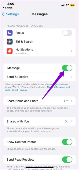 Las 6 mejores soluciones para las pegatinas que no funcionan en la aplicación Mensajes del iPhone