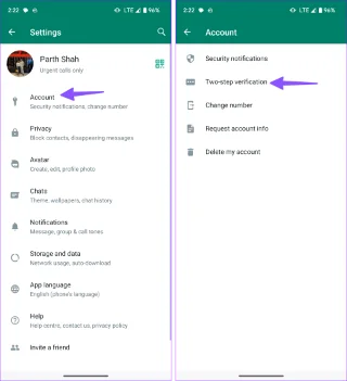 Comment supprimer le code PIN de vérification en deux étapes dans WhatsApp