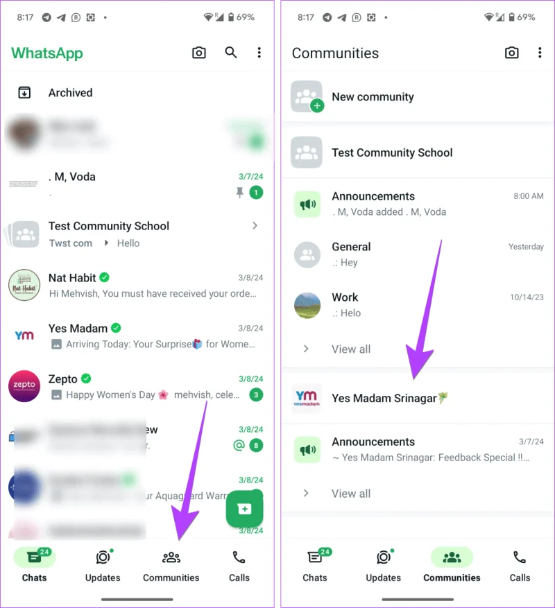 Come eliminare, disattivare o uscire dalla community di WhatsApp