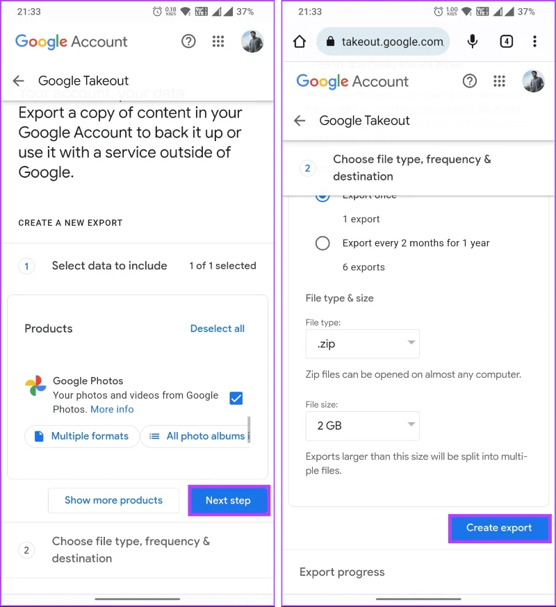 Foto's downloaden van Google Foto's op desktop en mobiel