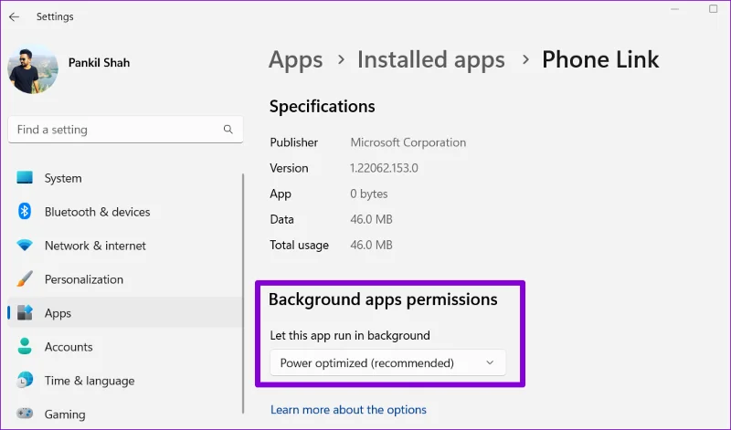 5 formas de corregir la opción de permisos de aplicaciones en segundo plano que falta en Windows 11