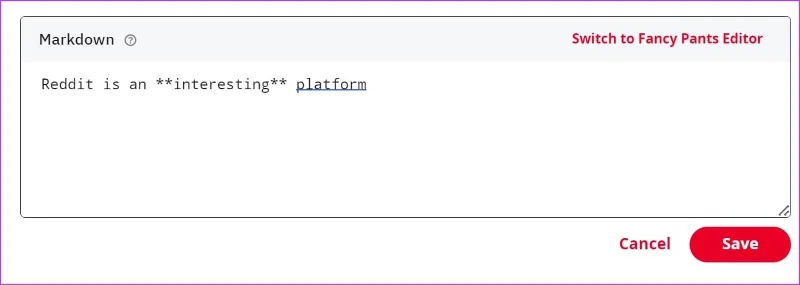 Come utilizzare la formattazione del testo su Reddit utilizzando la modalità Markdown