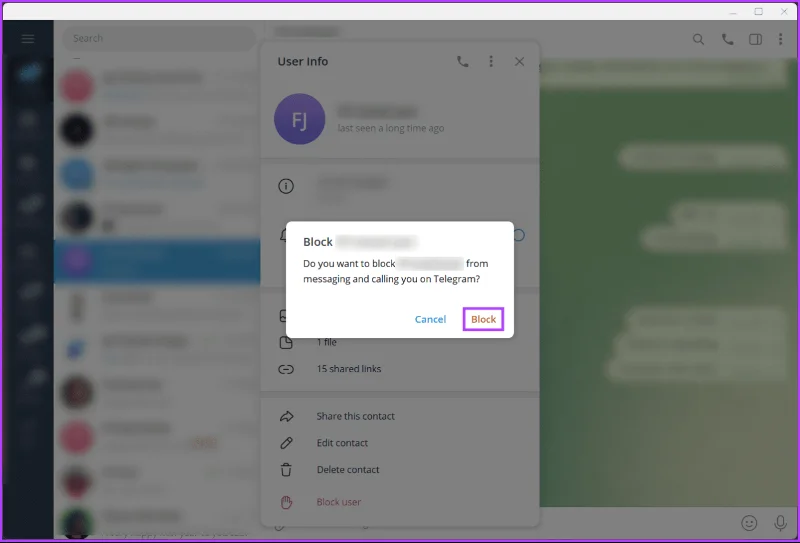 Hoe iemand op Telegram op desktop, Android of iOS te blokkeren