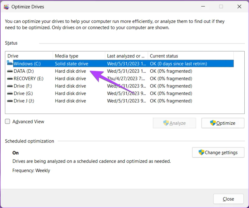 6 formas de comprobar si una computadora portátil con Windows tiene HDD o SSD y su tipo