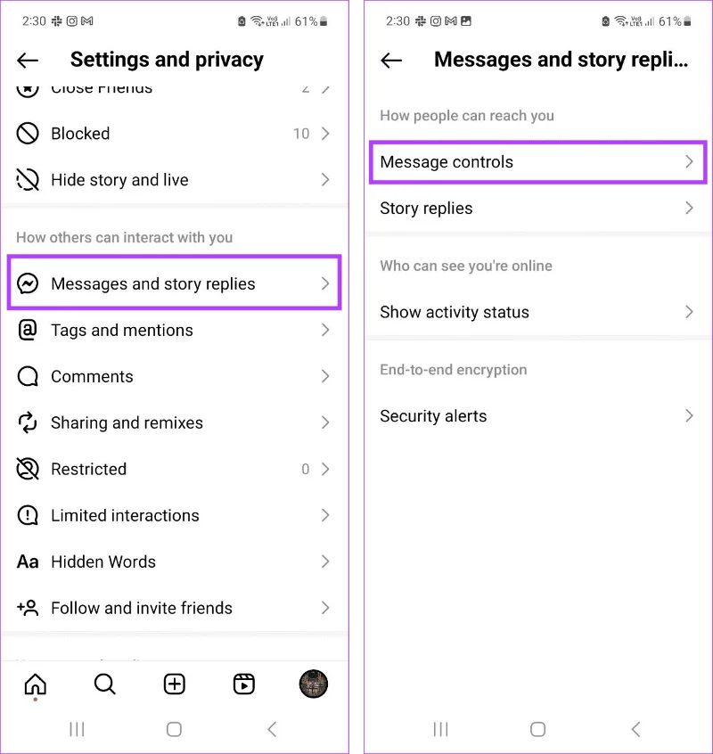Comment arrêter de recevoir des messages directs sur Instagram sans blocage