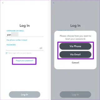 Top 7 manieren om dit op te lossen Kan niet inloggen op Snapchat op Android en iPhone