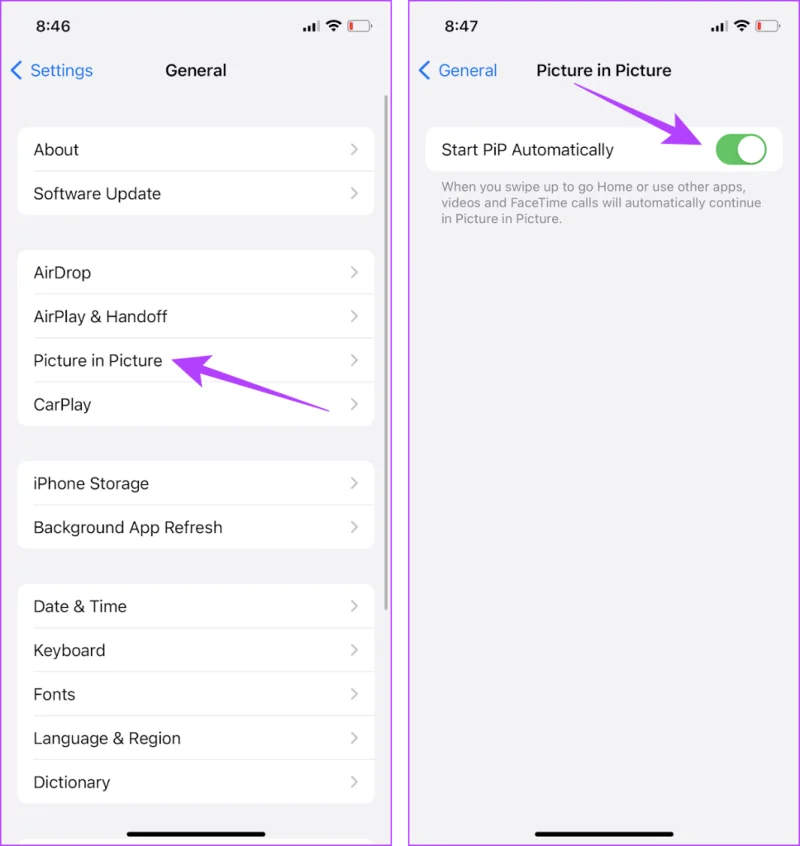 Come risolvere il problema con il Picture-in-Picture dell'iPhone che non funziona