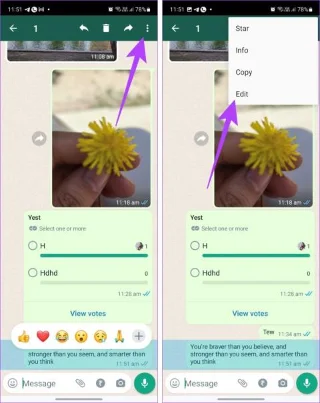 3 modi per modificare un messaggio WhatsApp