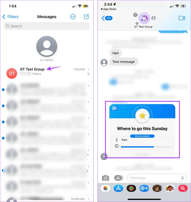 Cómo crear una encuesta en iMessage en iPhone y iPad