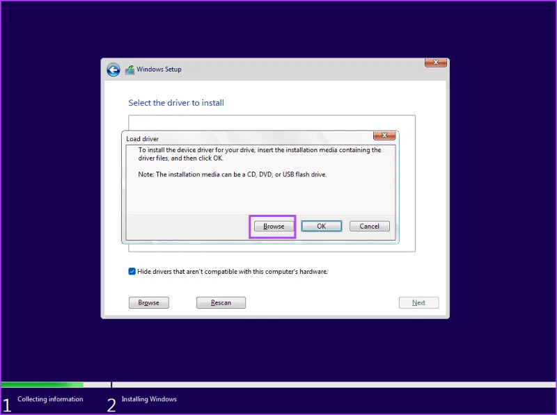 Las 7 soluciones principales para "No se encontraron controladores de dispositivo" al instalar Windows 10 u 11