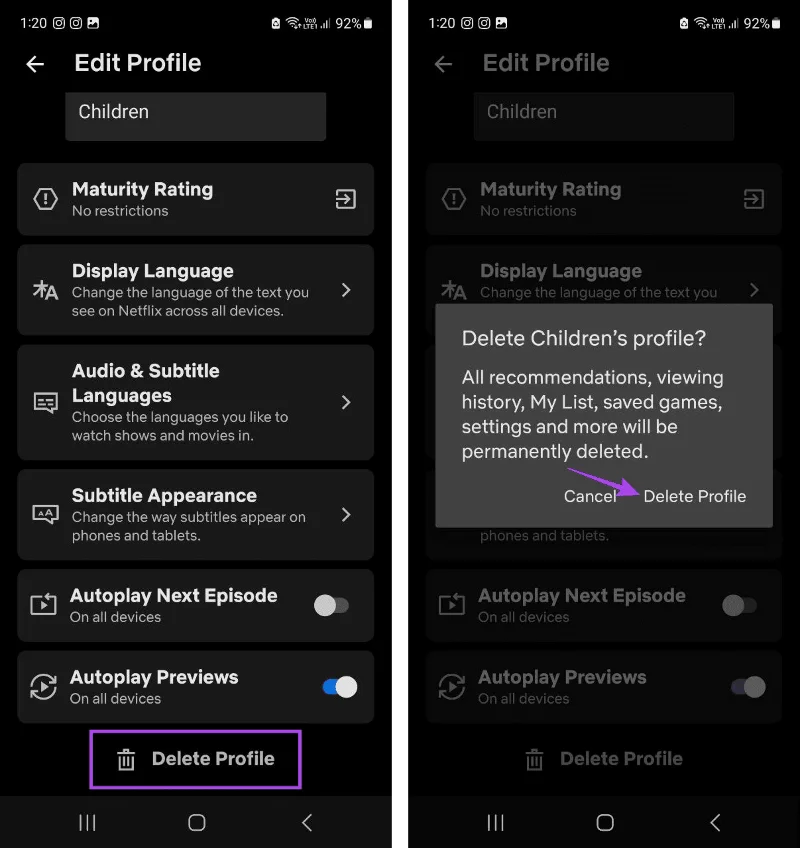 Een Netflix-profiel toevoegen of verwijderen op mobiel en desktop