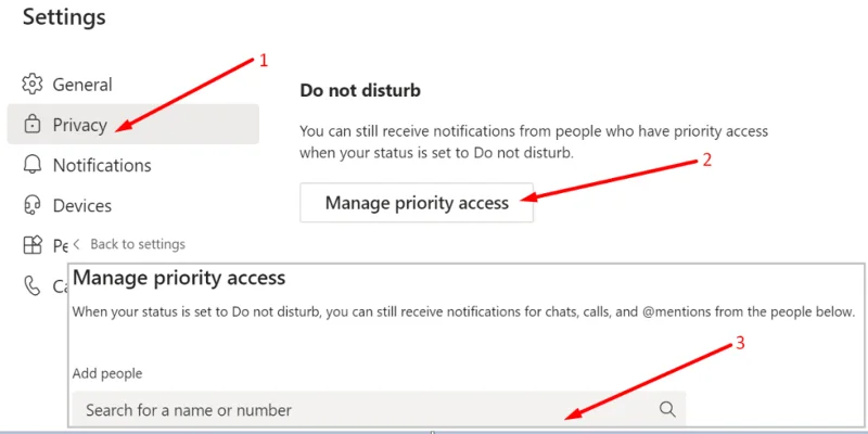 Team: disabilita tutte le notifiche chat durante le riunioni