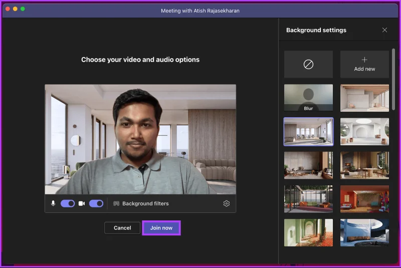 Come cambiare lo sfondo in Microsoft Teams