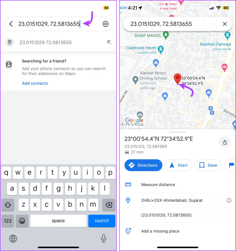 Come trovare il punto a metà strada su Google Maps