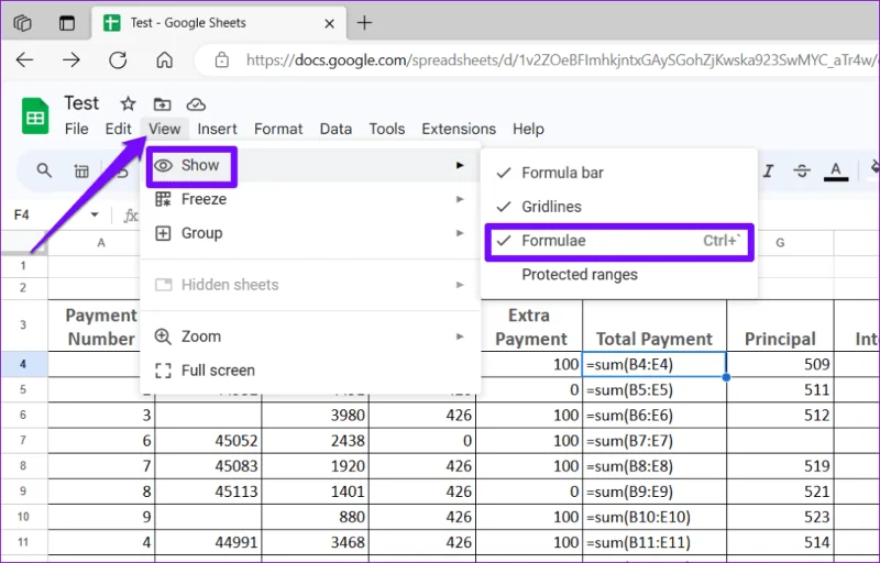 4 modi per correggere le formule che non funzionano in Fogli Google
