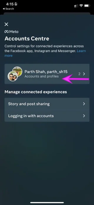 Perché non riesco a condividere il mio post di Facebook su Instagram