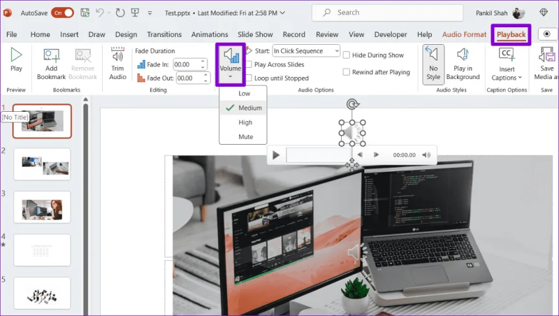 أفضل 7 إصلاحات لعدم تشغيل Microsoft PowerPoint الصوت على Windows
