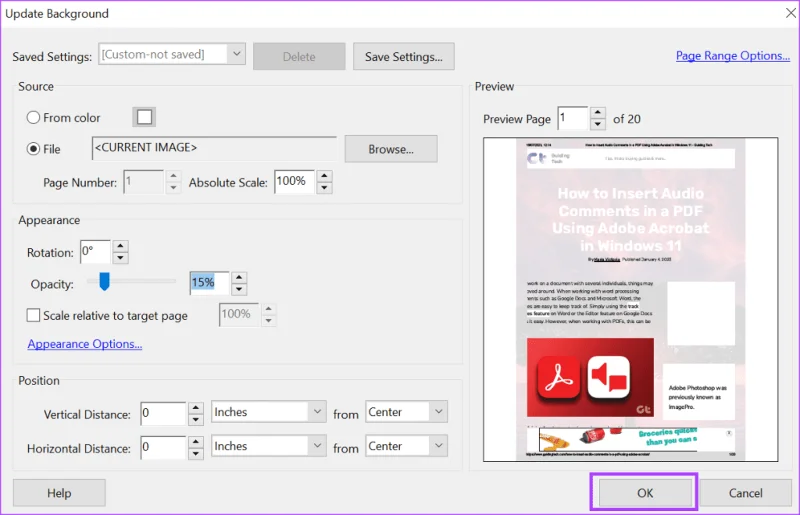 Comment ajouter et modifier un arri��re-plan PDF à l'aide d'Adobe Acrobat
