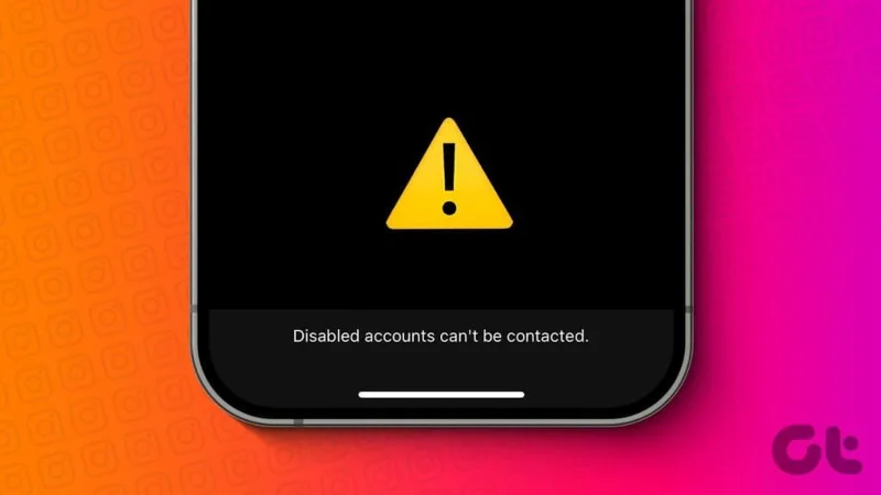 7 correzioni per "Impossibile contattare gli account disabilitati" su Instagram