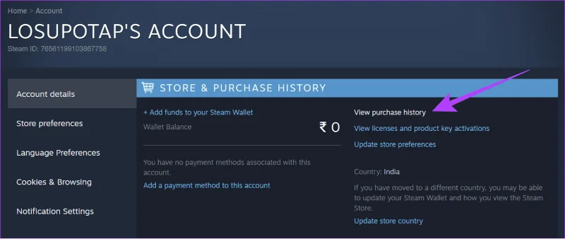 Comment corriger l'erreur d'achat (transaction) en attente sur Steam