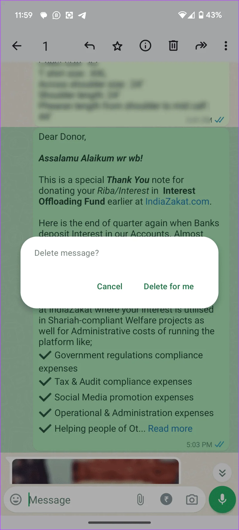 เหตุใดการลบสำหรับทุกคนจึงไม่แสดงหรือทำงานบน WhatsApp