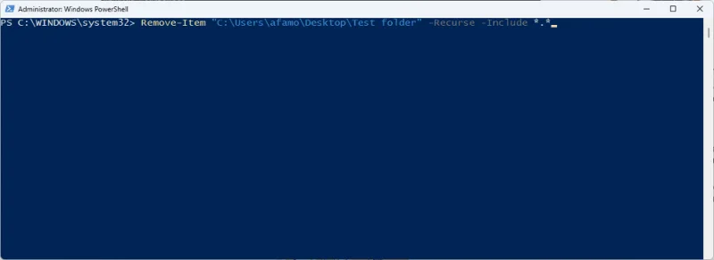 Las 7 formas principales de eliminar archivos o carpetas con PowerShell en Windows