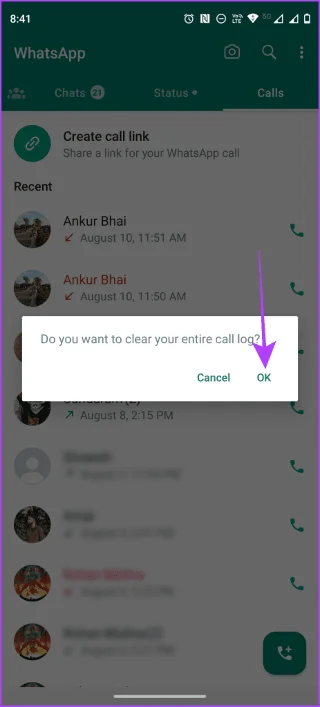 Hoe WhatsApp-oproepgeschiedenis op Android- en iOS-apparaten te verwijderen