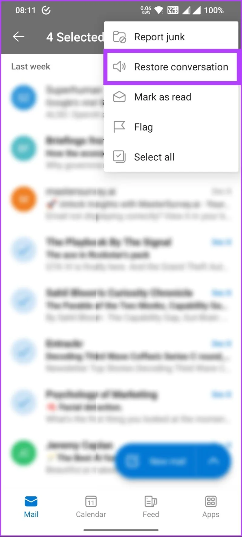 Comment récupérer un élément ou un dossier supprimé dans Outlook