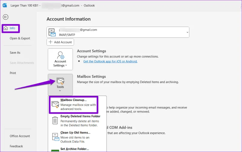 Cosa fare se la casella di posta di Outlook è piena