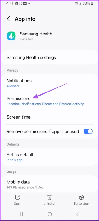 8 migliori soluzioni per l'app Samsung Health che non tiene traccia dei passaggi sui telefoni Samsung Galaxy