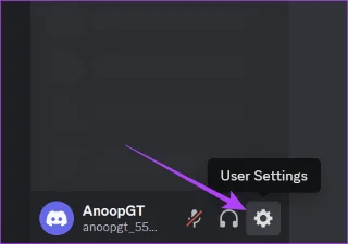 Paramètres utilisateur Discord