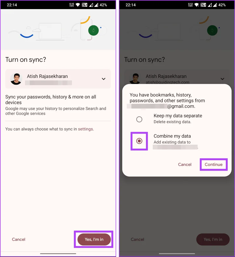 Comment changer de compte Google dans Chrome pour iOS, iPad et Android