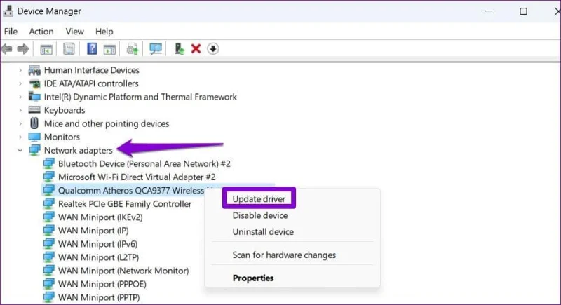 Les 8 meilleures façons de résoudre l'impossibilité de se connecter à la bande de fréquence 5 GHz du Wi-Fi sous Windows 11