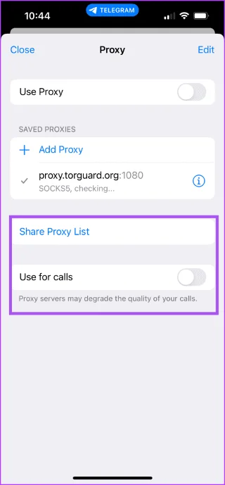Comment configurer une connexion proxy sur Telegram sur mobile et ordinateur de bureau