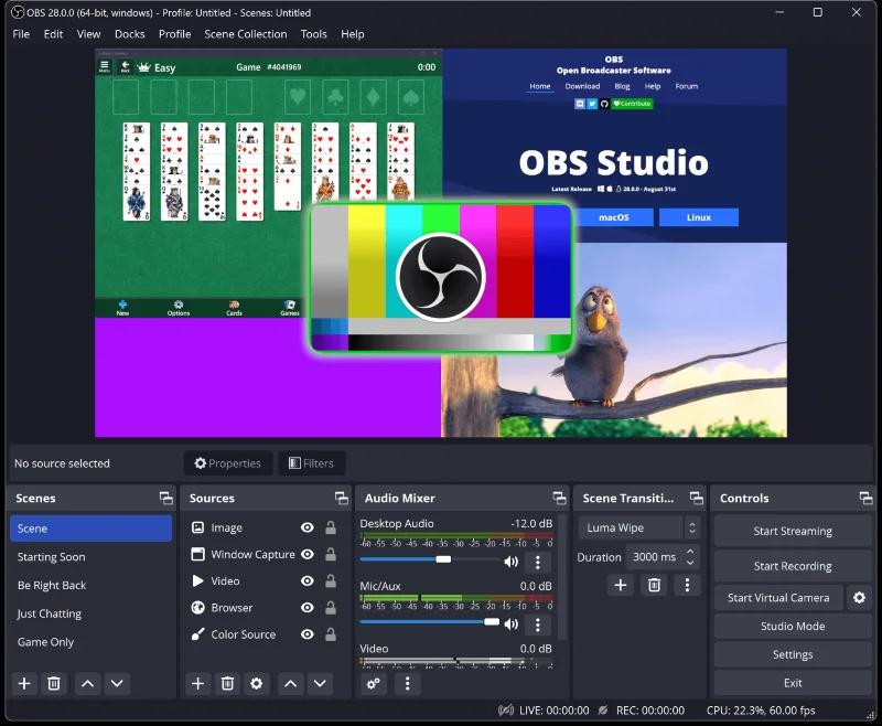 Cómo configurar la cámara virtual OBS en Windows y Mac