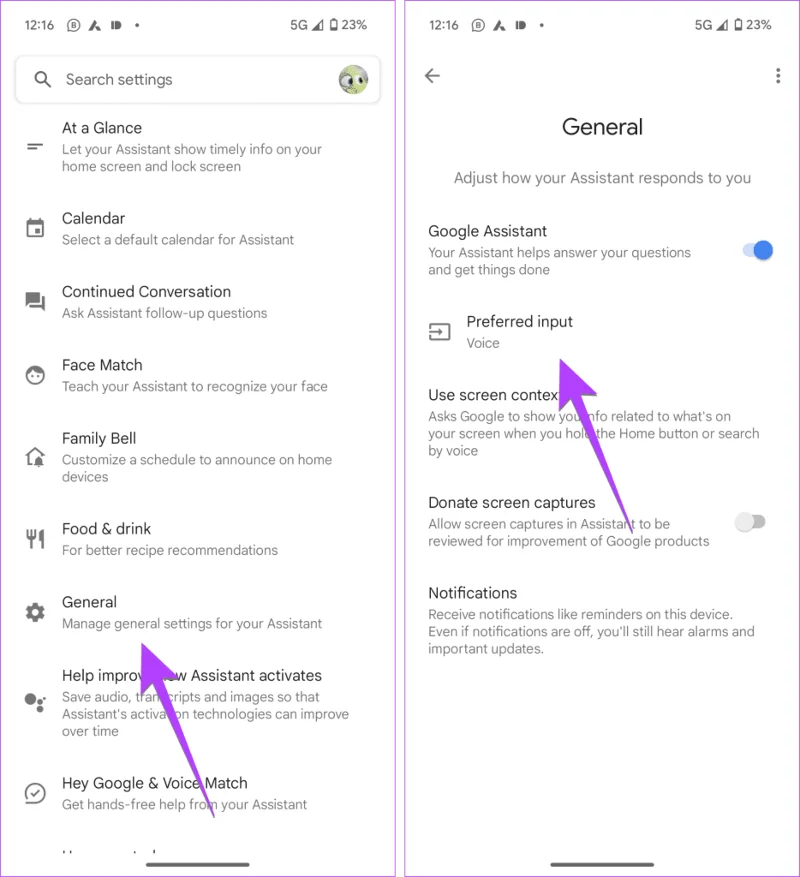 Hoe Google Assistent-instellingen te openen