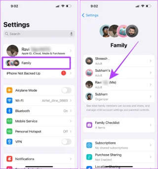 Hoe u Family Sharing kunt verlaten op iPhone, iPad en Mac