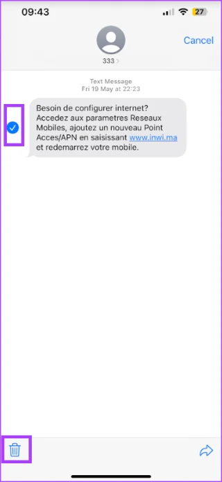 Berichten op de iPhone blokkeren en verwijderen