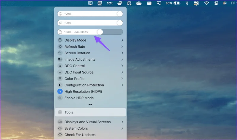 Comment ajuster la résolution du deuxième affichage sur Mac