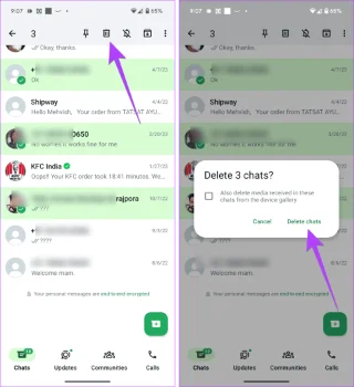 Come eliminare più o tutte le chat e i messaggi su WhatsApp