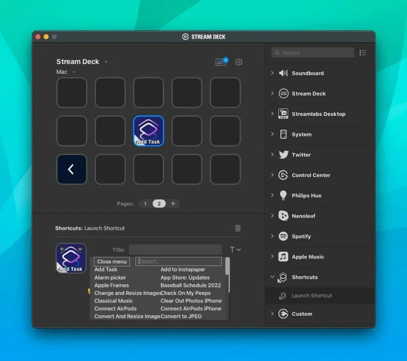 Come utilizzare le scorciatoie con uno Stream Deck su Mac