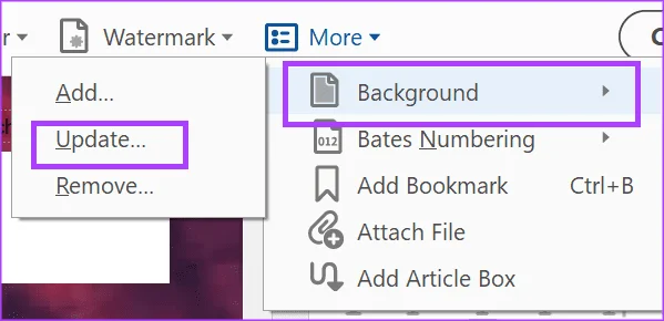 Comment ajouter et modifier un arrière-plan PDF à l'aide d'Adobe Acrobat