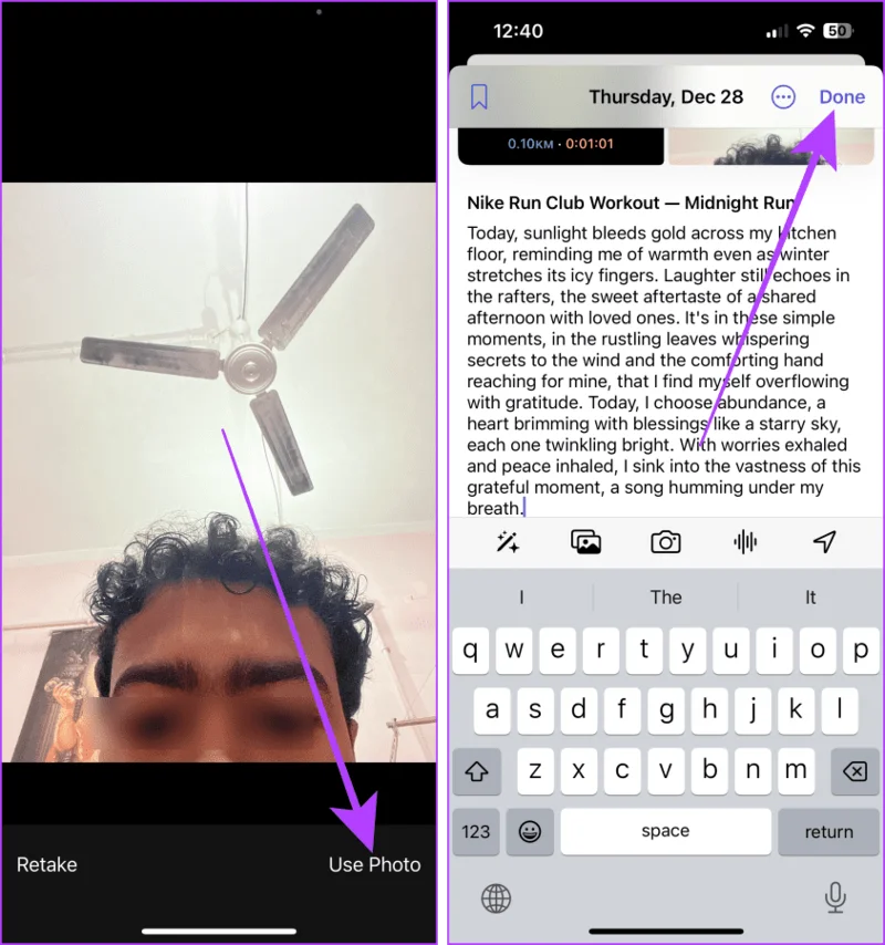 Hoe u de Journal-app op uw iPhone gebruikt
