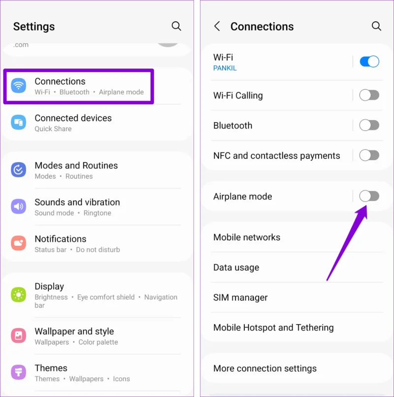 Top 7 oplossingen voor de fout 'Verbindingsprobleem of ongeldige MMI-code' op Android